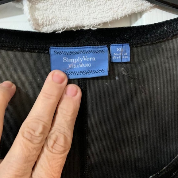 CRUSHED VELVET SHEER TRIM SHIRT!!!!! - Picture 3 of 5